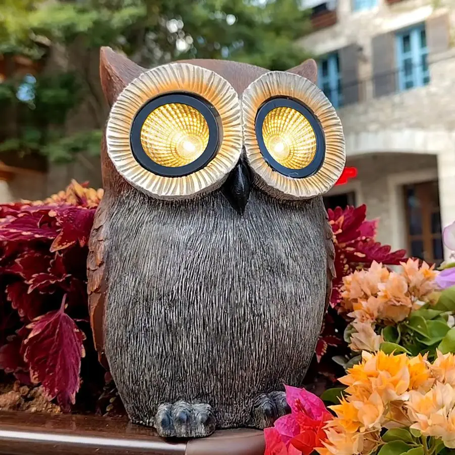 

Owl Gifts for Women, Solar Owl Decorations for Yard, Garden Oranments Outdoor Gardening Gifts for Mom Women Grandma Wife