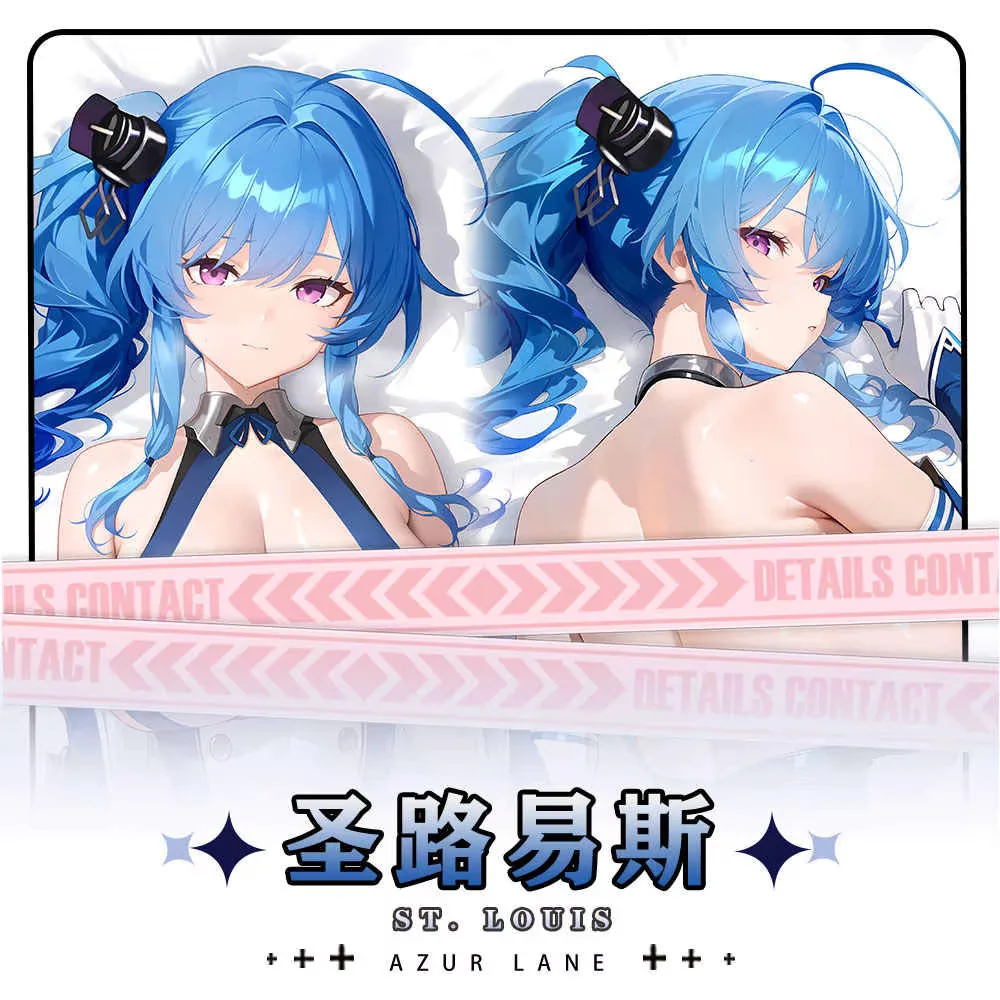 

USS Anime St. Azur Lane Cosplay Long Dakimakura Hing Body Pillow Case Double-Sided Cushion Cover Gift