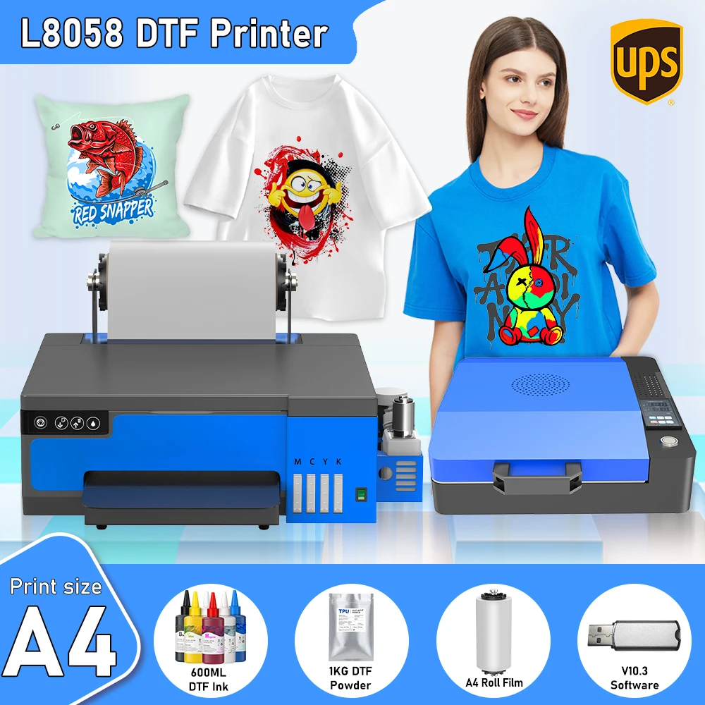 

XP600 DTF Printer A4 DTF Transfer Film impresora A4 DTF Directly To Film For All Fabric Clothetextil t shirt Printing Machine A4