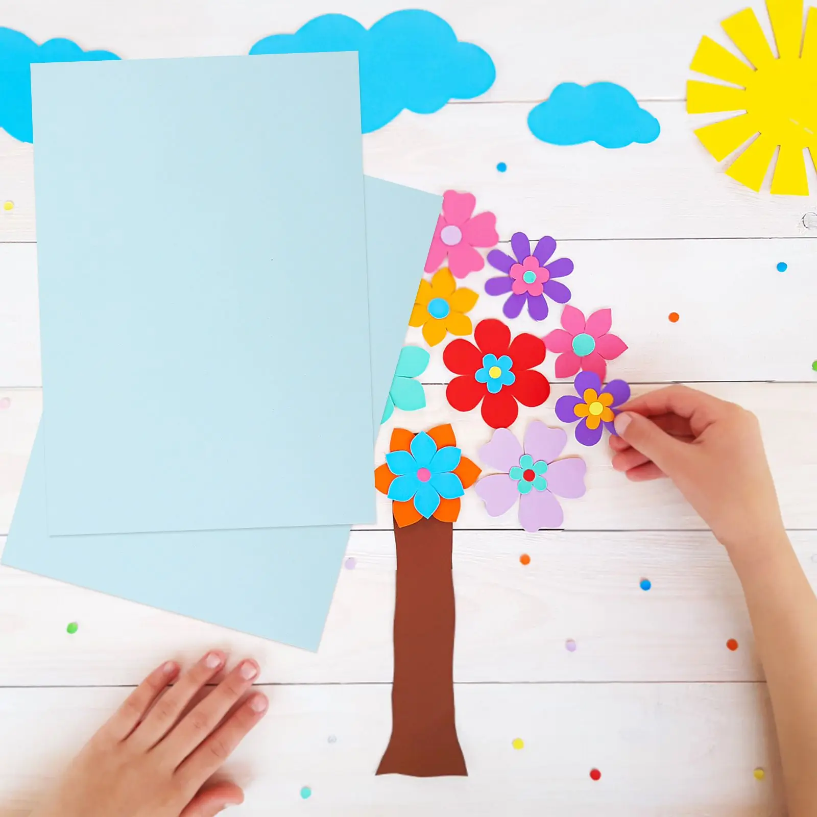 100 Sheets Printing Papers Colored Printer Construction Art Craft Manual Typing