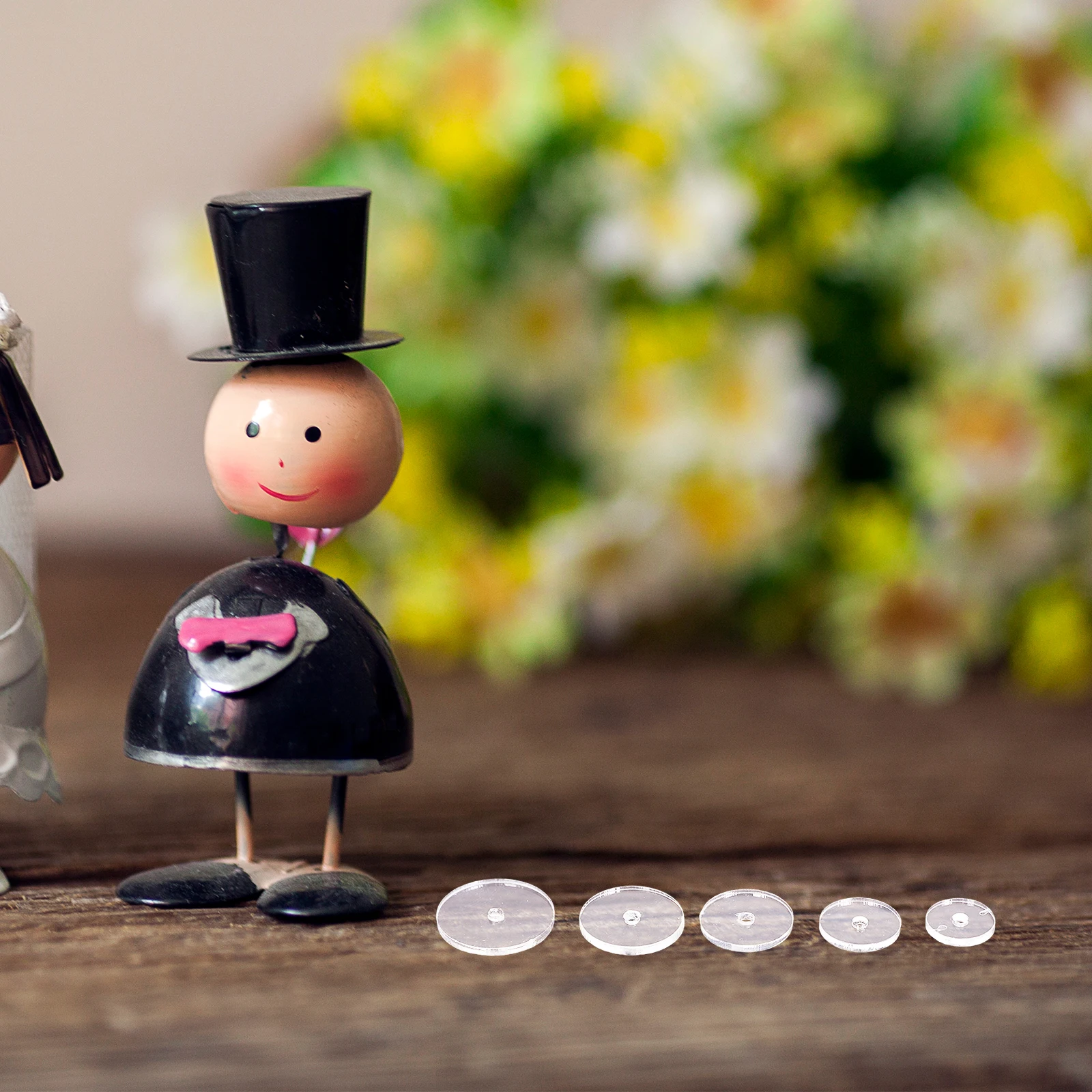 

50pcs 12/14/16/18/20 Acrylic Rotatable Connectors For Diy Crafts Action Figures Bear Making Movable Craft