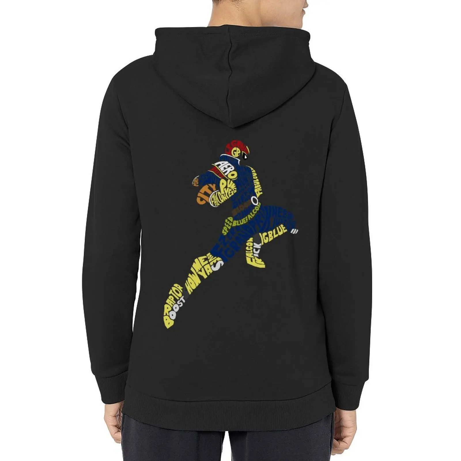 

Captain Falcon Typography - Justice is Served! Hoodie winter clothes fashion men men's winter sweater big size hoodie