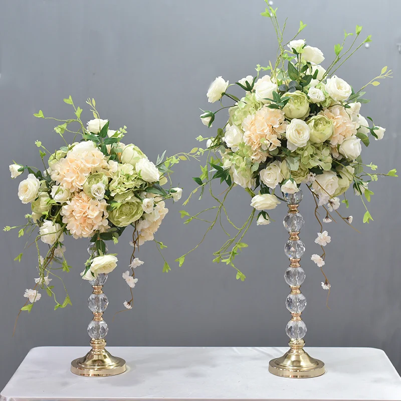 

High-quality flower ball silk simulation flower wedding T stage road leads simulation flower wedding supplies layout props