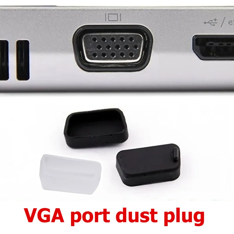 Porta de computador Universal Tampa impermeável, Dustproof Stopper, Interface Anti-Poeira Plug, Notebook, VGA, DB-9G, RS232, COM, 1-20pcs