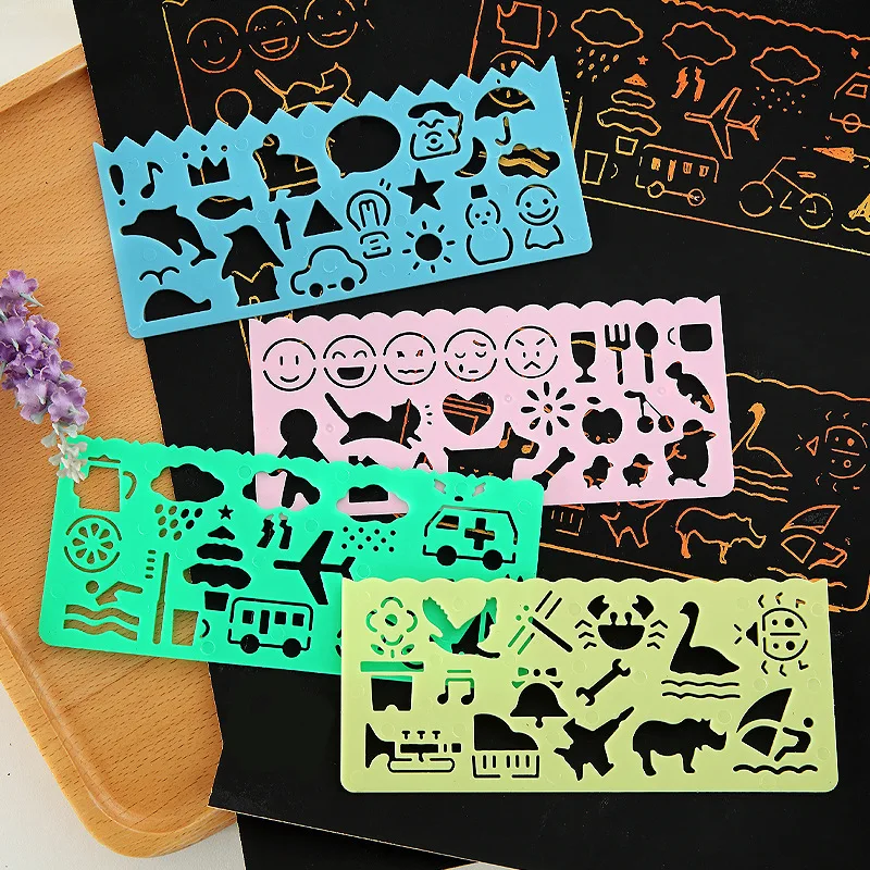 60pcs Animal Geometry Spirograph Drawing Stencils Set Painting Template Rulers Art Crafts Creative Children Kids Educational