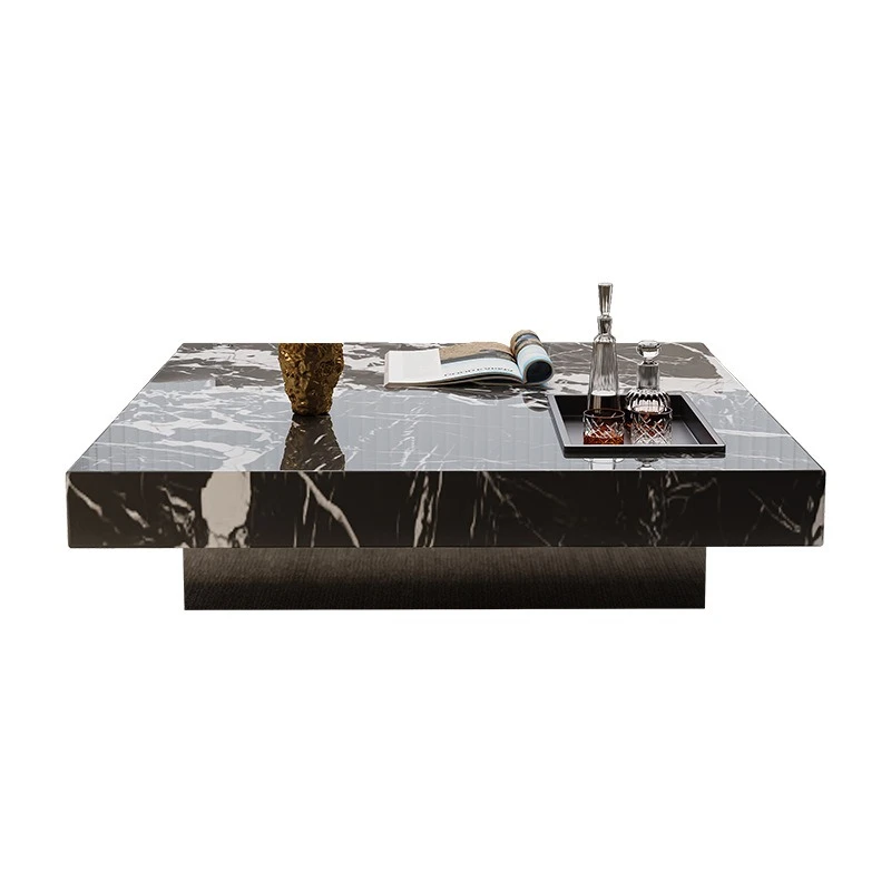 

Natural Baoger Heili Luxury Stone Coffee Table Household Italian Minimalist Light Luxury High-end Living Room