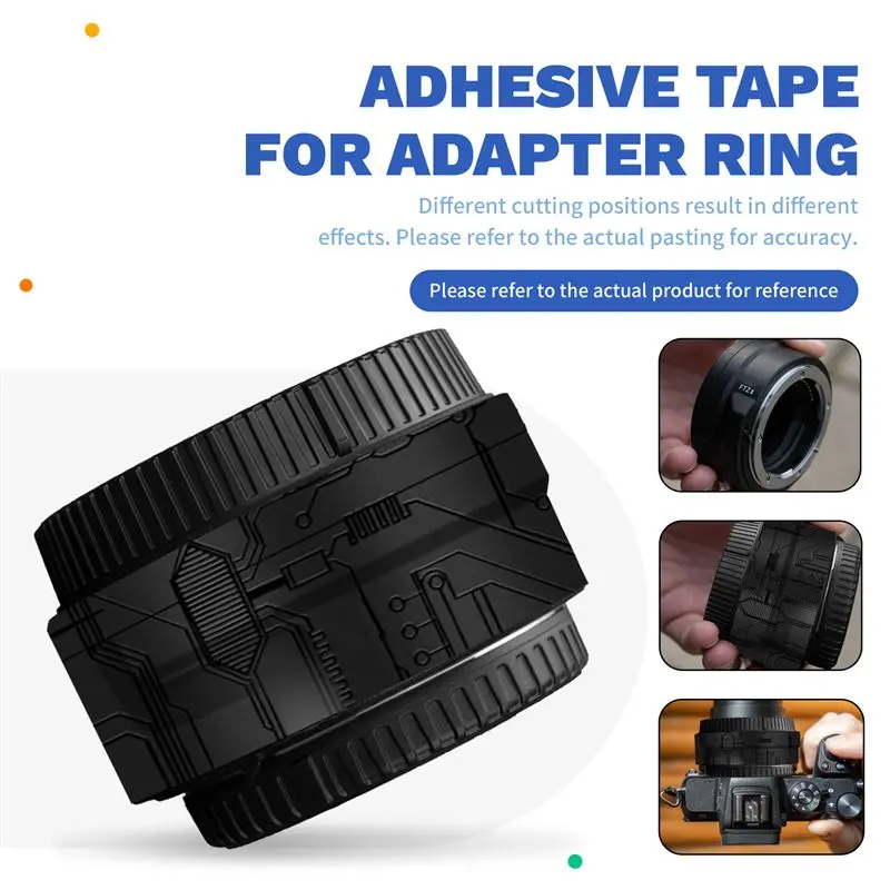[NEW A09R!】 Protective Film Full Cover Ring Sticker Adapter Circuit Black Style Camera Accessories