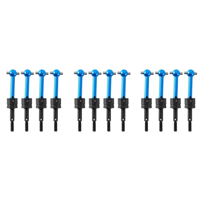 

B78B-12 Pcs Metal Universal Drive Shaft CVD 53792 For Tamiya TT-01 TT01 TT-02 TT02 TA04 1/10 RC Car Upgrade Parts
