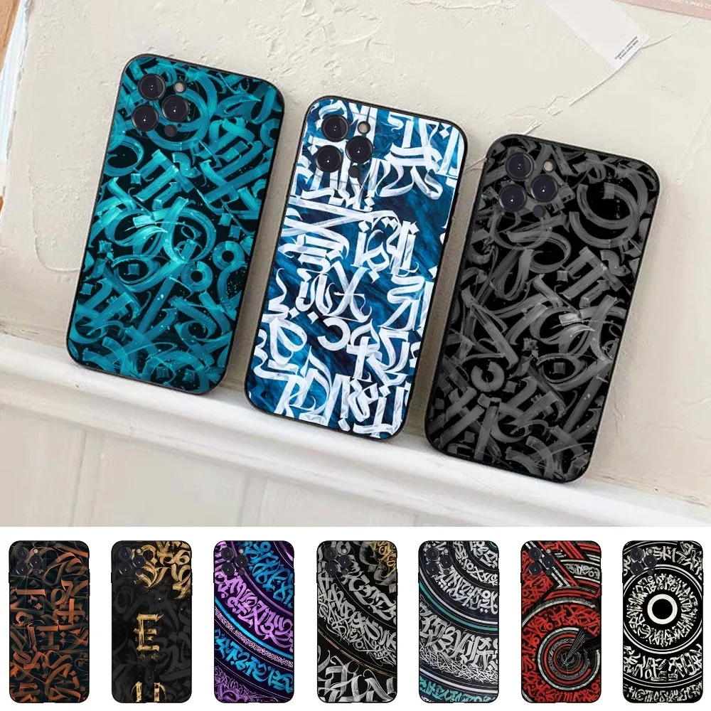 Pokras Lampas Art Graffiti Phone Case Silicone Soft for iphone 15 14 13 12 11 Pro Mini XS MAX 8 7 6 Plus X XS XR Cover