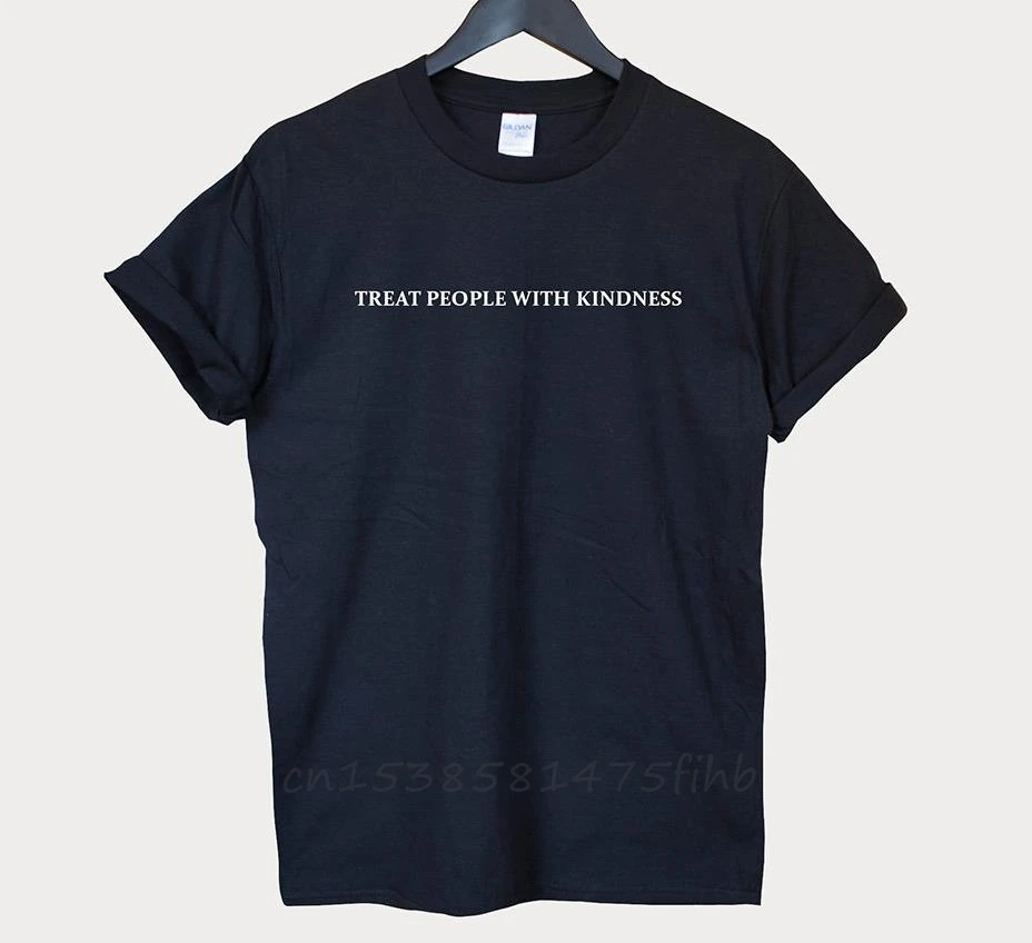 Treat People With Kindness Women Tshirt No Fade Premium T Shirt For Lady Girl Woman T-Shirts Graphic Top Tee Customize Ins