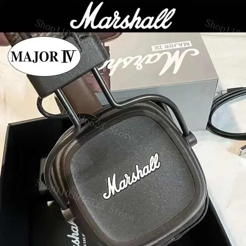 Bluetooth-наушники Marshall Major IV 4, глубокие басы/эстегономичный дизайн/наушники для воспроизведения 80 часов, складная спортивная беспроводная гарнитура
