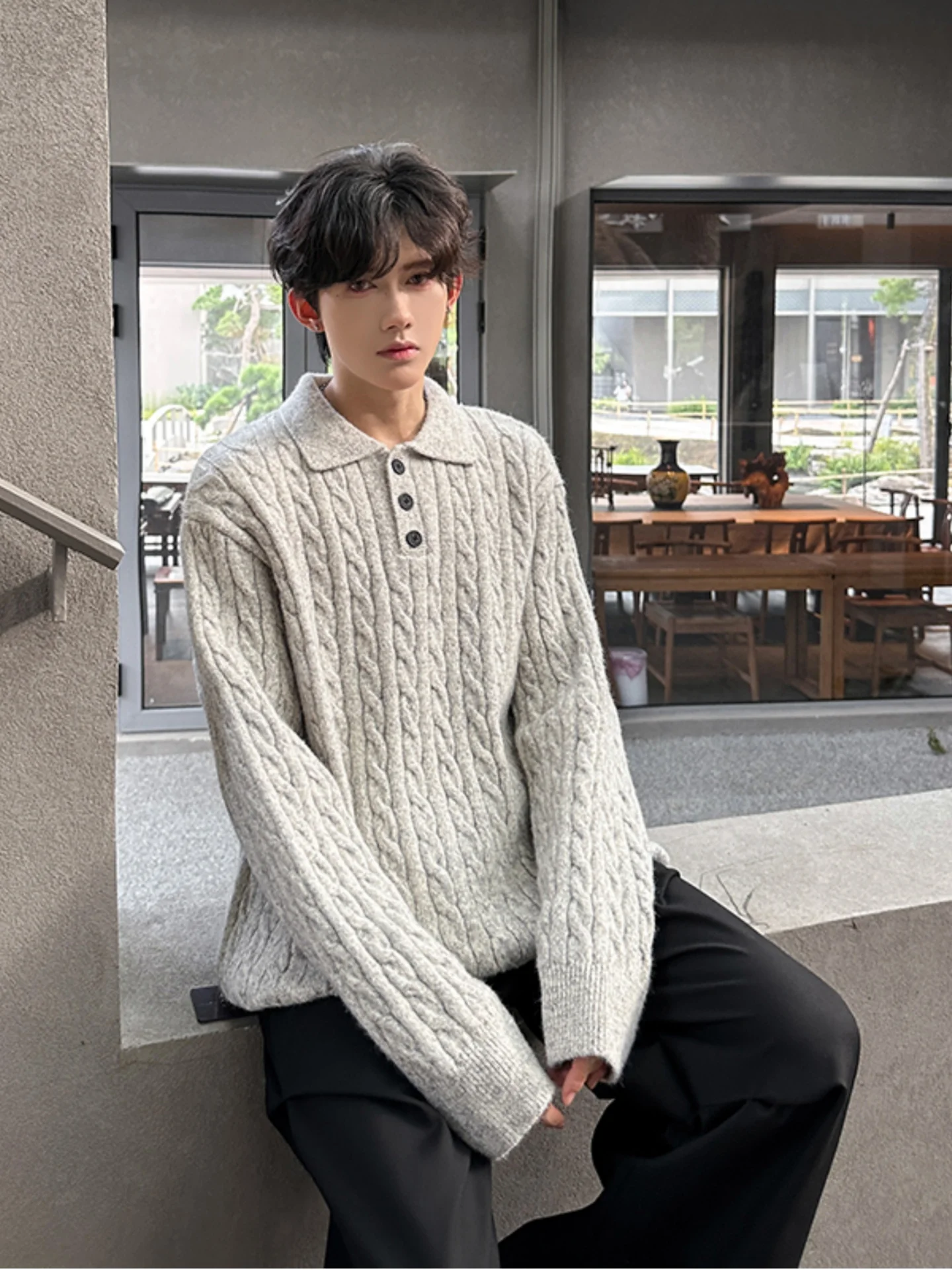 

Men's Ne Knitted Sweater Basic Sle Autumn Winter Color Turtlene Faionable Underwear Casual Wear Comfortable