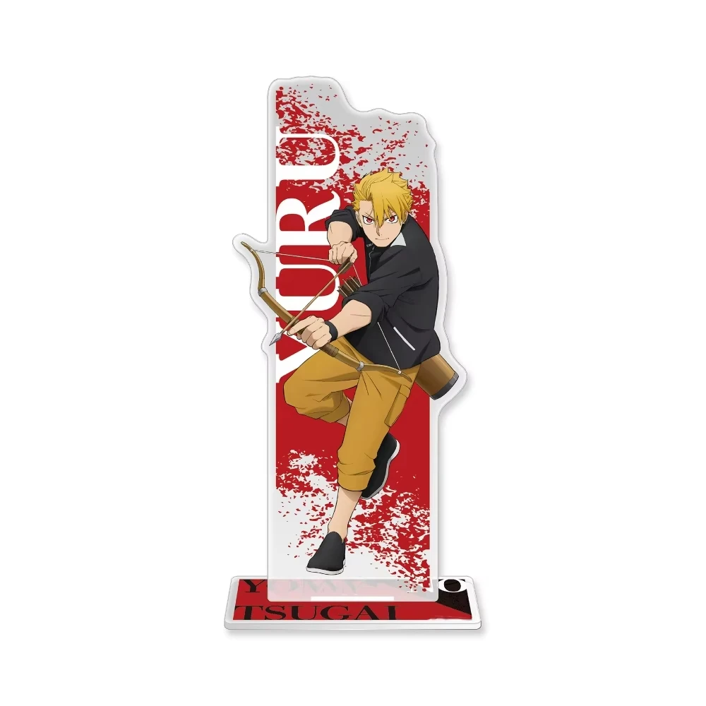 2026 New Yomi no Tsugai Acrylic Stand Keychain  Yuru Asa Hiruko Rin Dark Agent Suit Desktop Figure