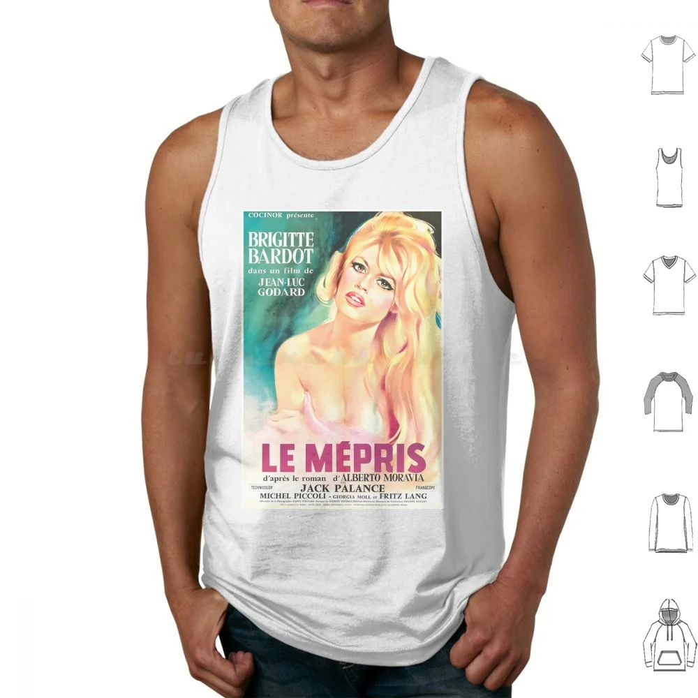 Camisetas sin mangas con estampado de película antigua, Humor Retro, película antigua, película de terror, películas clásicas Vintage de Le Mepris, cine Le