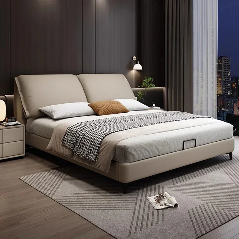 

Nordic Multifonction Bed Bedroom Under Storage Queen Size Double Bed Modern Luxury Cama Elastica Pula Pula Hotel Furniture