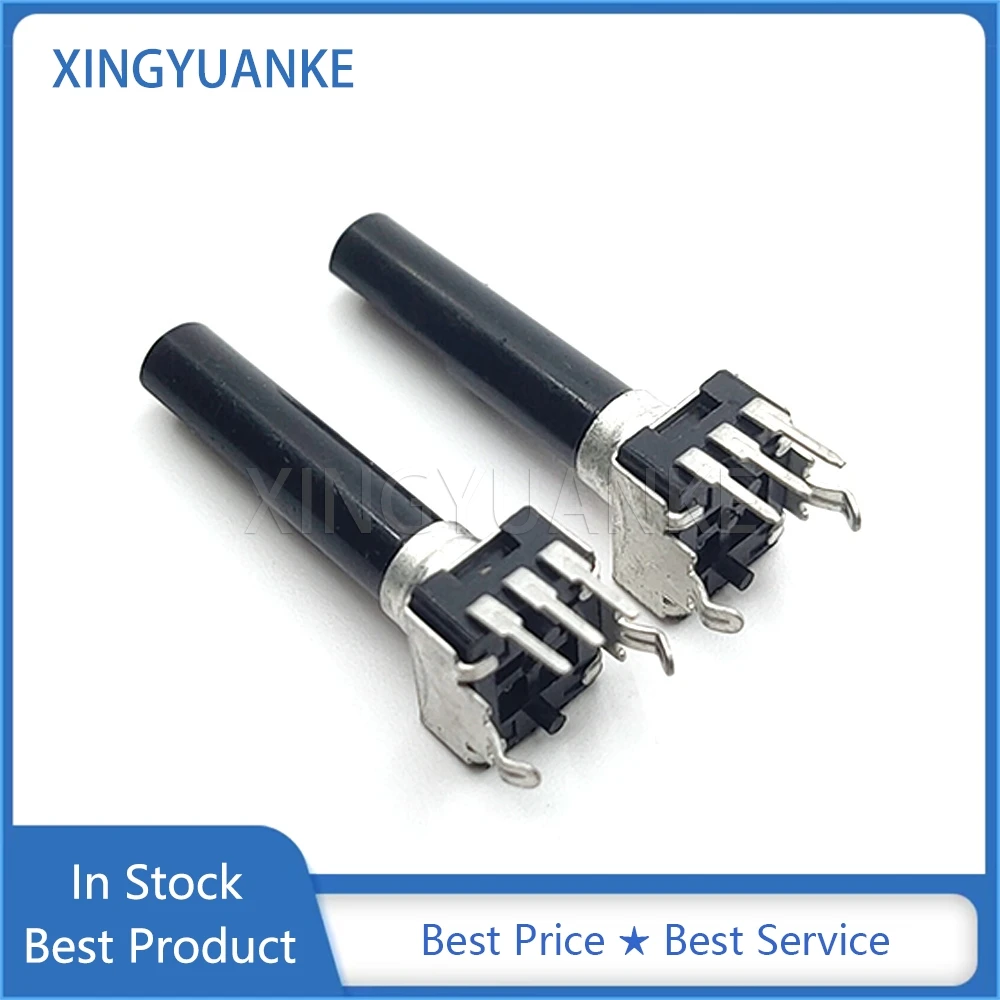 5PCS RV09 Type Vertical Single Potentiometer W50K W503 With Midpoint 0932 R0902N 3-Pin Adjustable Resistor D Shaft Length 28MM