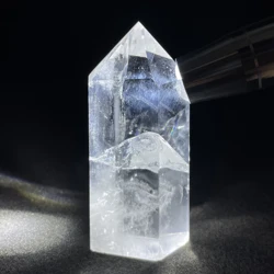 Natural Clear Quartz Point Angel Wings White Crystal Tower Polished Wand Healing Gift Reiki Obelisk Feng Shui Decor