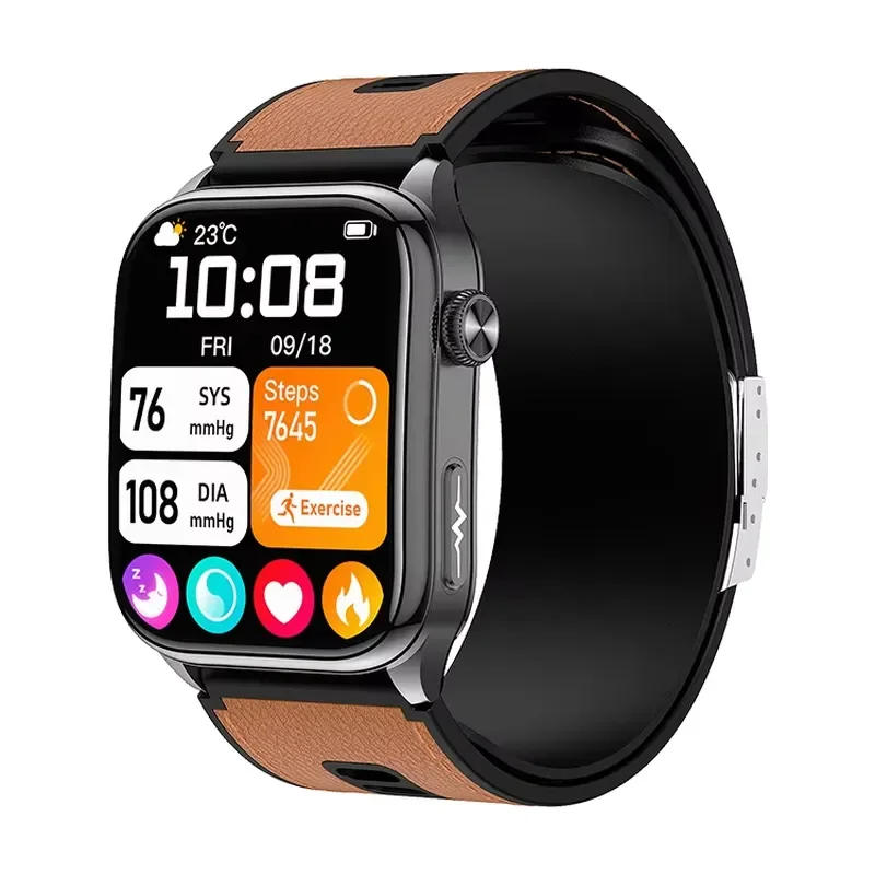 【CHIMU HOME】 AMOLED Smart Watch with Air Pump S101 for Fitness Tracking Heart Rate Pressure Temperature