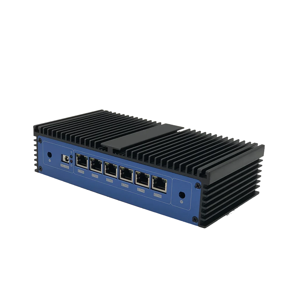 Sm-mini pc 6ª geração pentium 4405u pfsense router, 6x1000m lan, Intel i211, linux, hd, vga, tela dupla, desktop