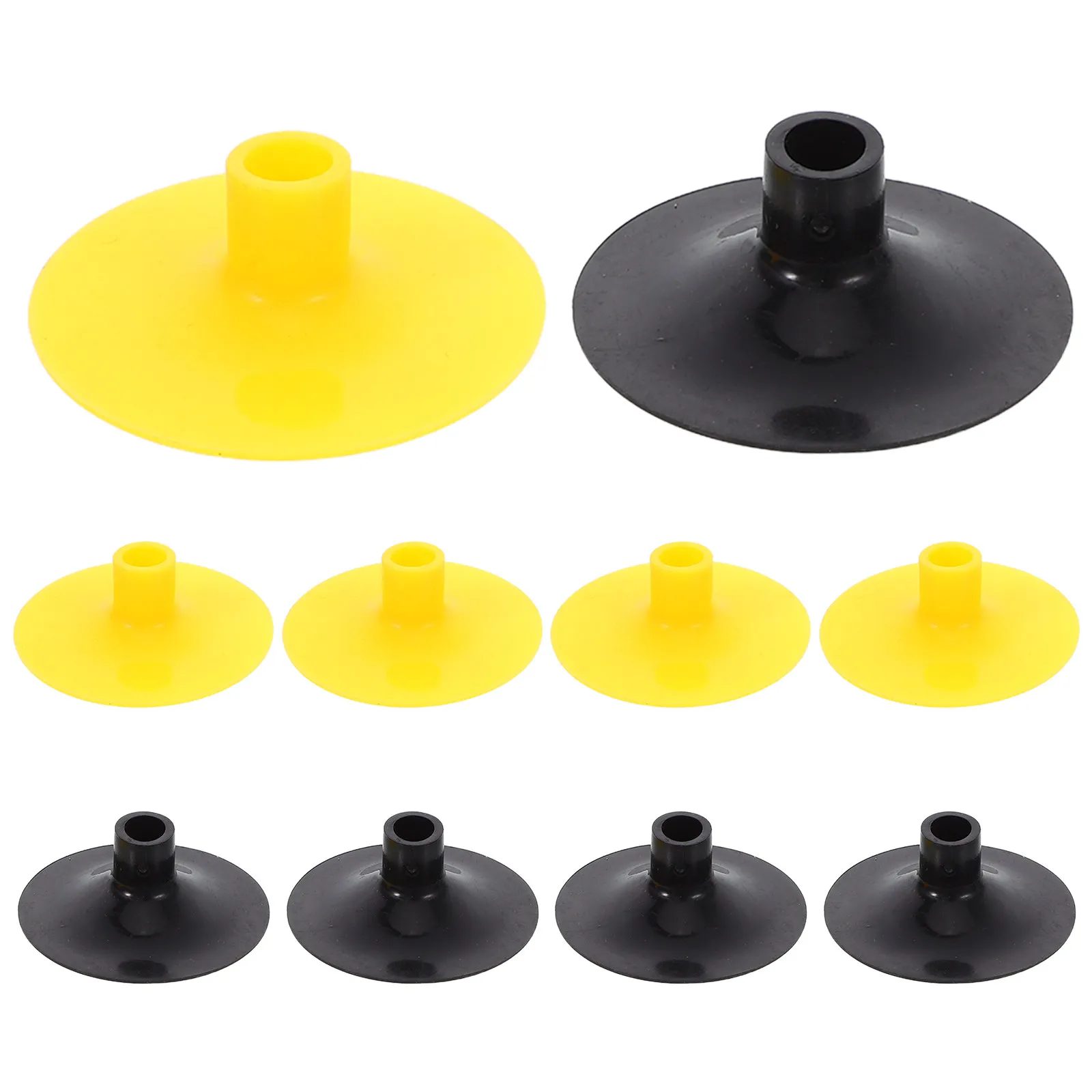 

10Pcs Archery Suction Cup Arrows Safe Premium Rubber Suction Tips Sturdy Easy to Use Bow Practice Accessories Black Yellow