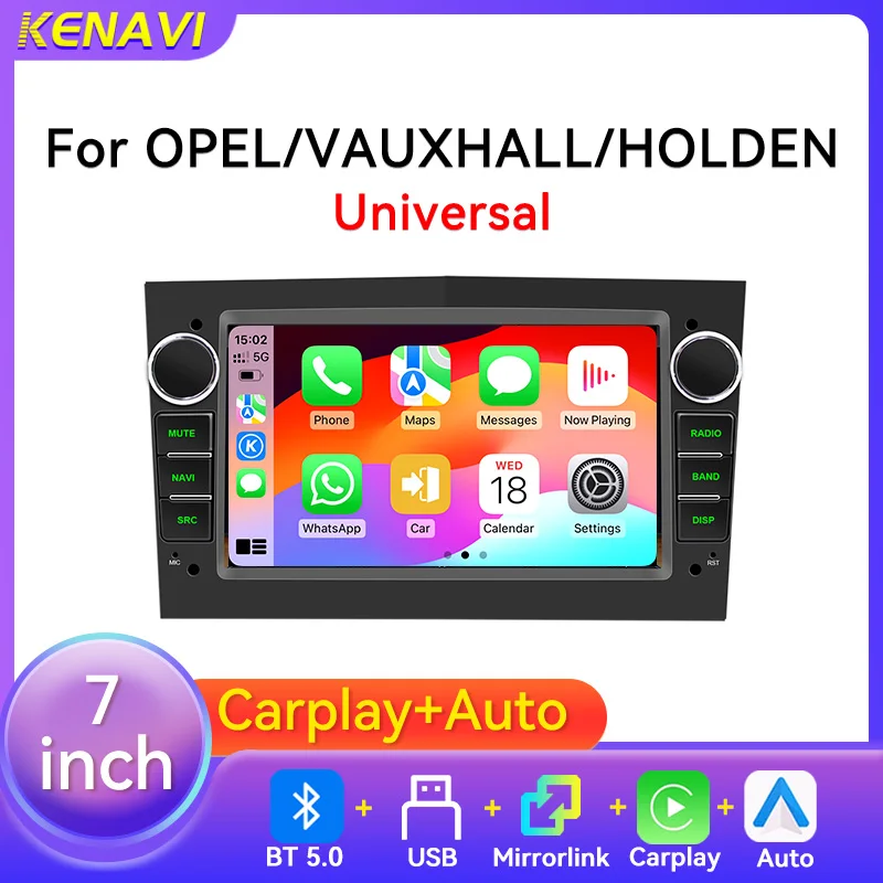 Car Stereo Radio MP5 Multimedia Player Wireless Carplay Android Auto AM FM RDS For Opel Astra Vectra Vauxhall Antara Head Unit