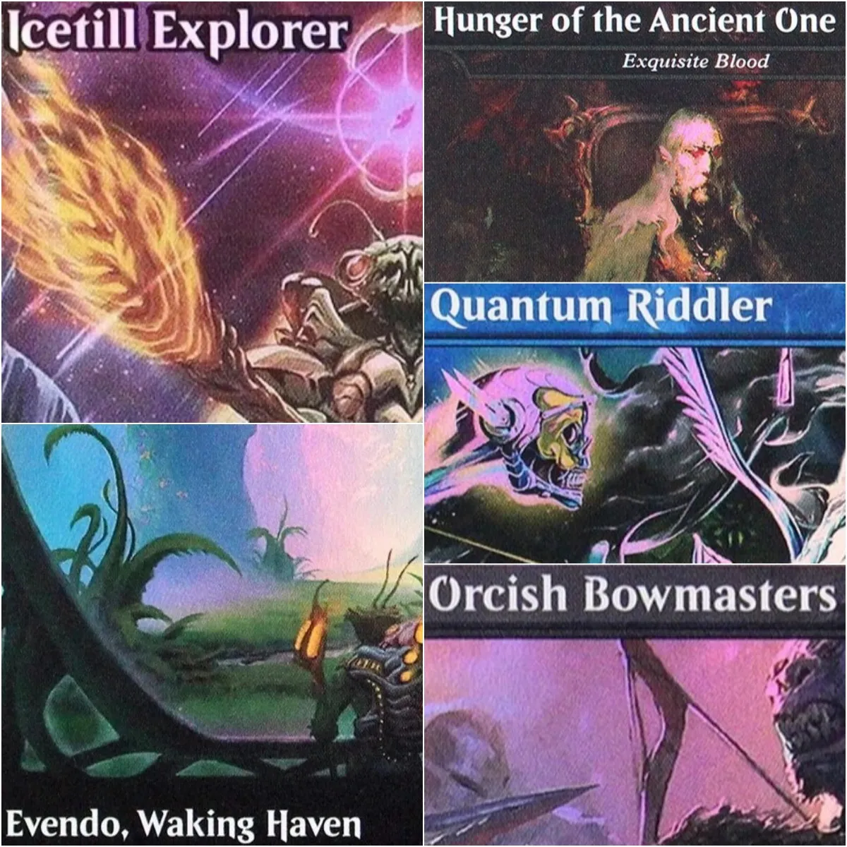 Фольгированные TCG-карты M-прокси «Icetill Explorer/The Banyan Tree/Lotus Cobra» высшего качества для настольных и коллекционных игр