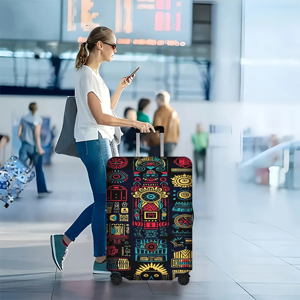 

1-piece floral luggage cover for luggage sizes 18 – 32 inches; dust and elastic travel accessories to effectively protect you