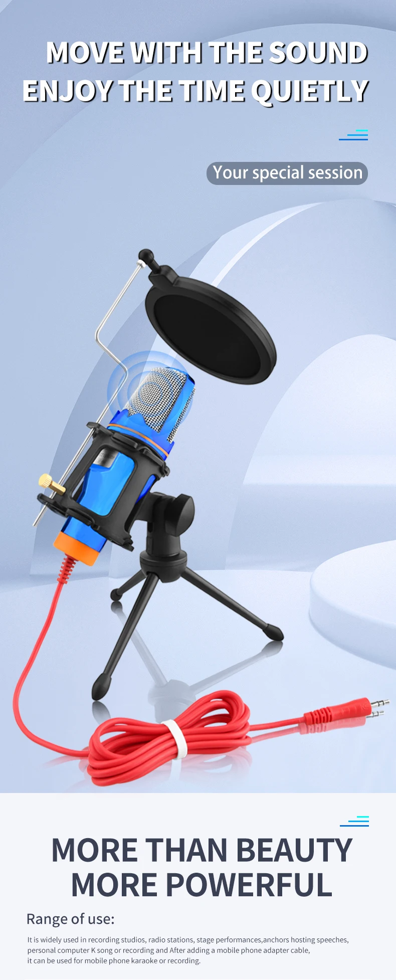 SF666 Condenser Microphone USB Computer General Lnternet Celebrity Anchor Live Web K Song Wired Professional Stereo Condenser