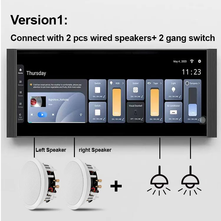 Picture 4: 12 Inch Zigbee Tuya Smart Home Control Panel Automation Gateway Scene Switch Panel All In One With Alexa Voice Control Func