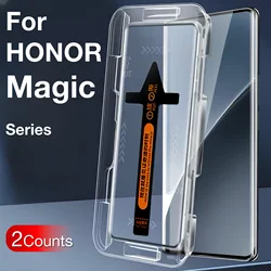 2Pcs For HONOR Magic 6 5 4 3 Pro Magic6 Magic5 Magic4 Magic3 Toughened Glass Screen Protector Protective With Install Kit