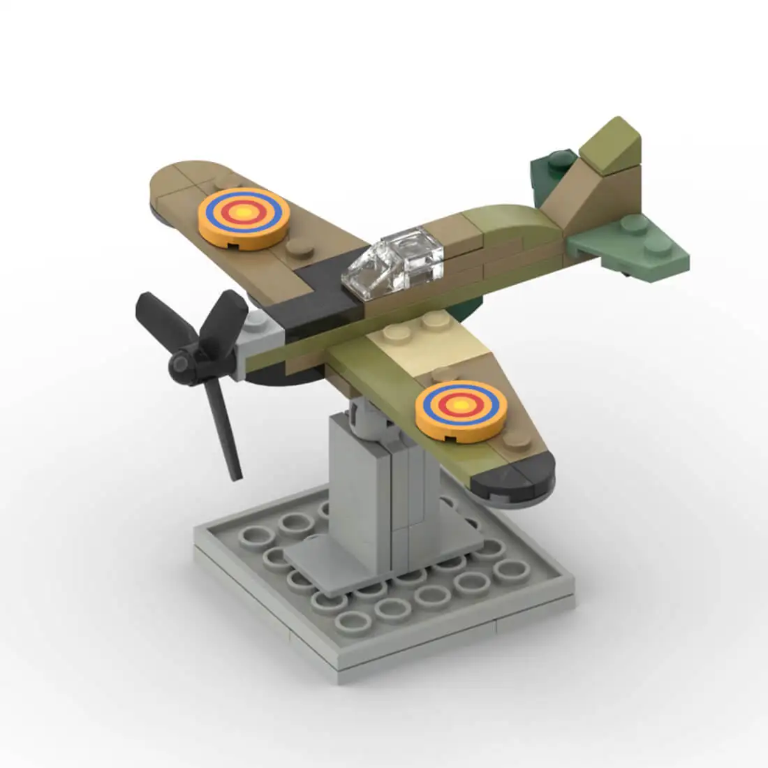 

Изготовленная на заказ модель MOC-48107 Avro Lancaster + Supermarine Spitfire 306, детали, подарок для детей