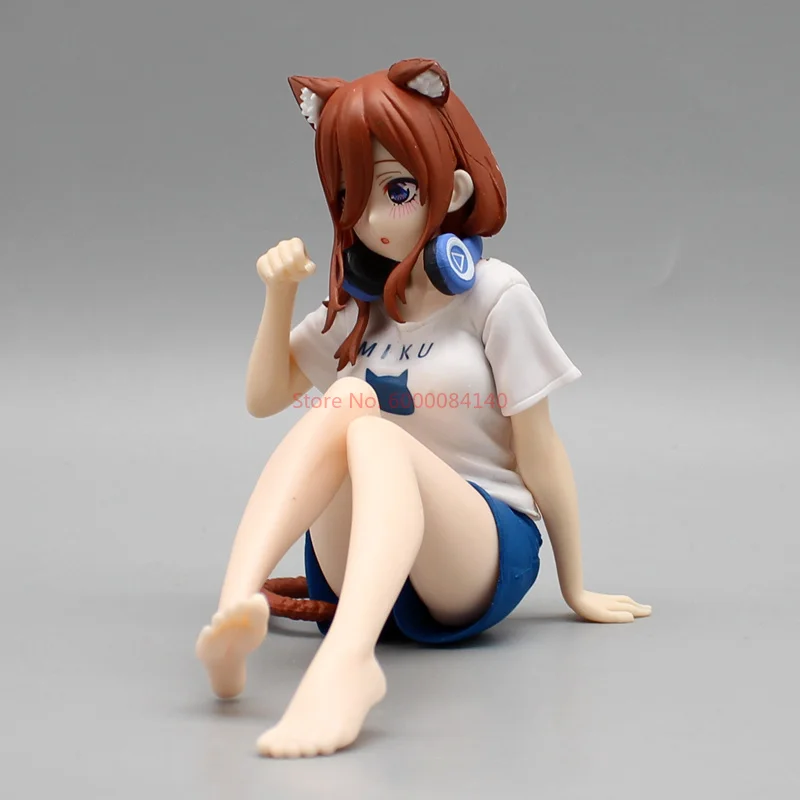 Anime kwintesencja pięcioraczków Gk Nakano Ichika postacie z kreskówek pokój Pvc 12cm dekoracje zabawki modele prezent urodzinowy dla dzieci