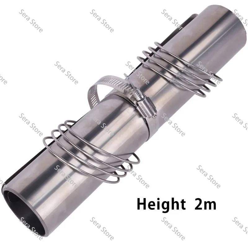 Titanium Roll Chimney for Wood Stove 2m 2.5m 3m Lightweight Compact Chimney Accessory for Outdoor Camp Stove Fireplace