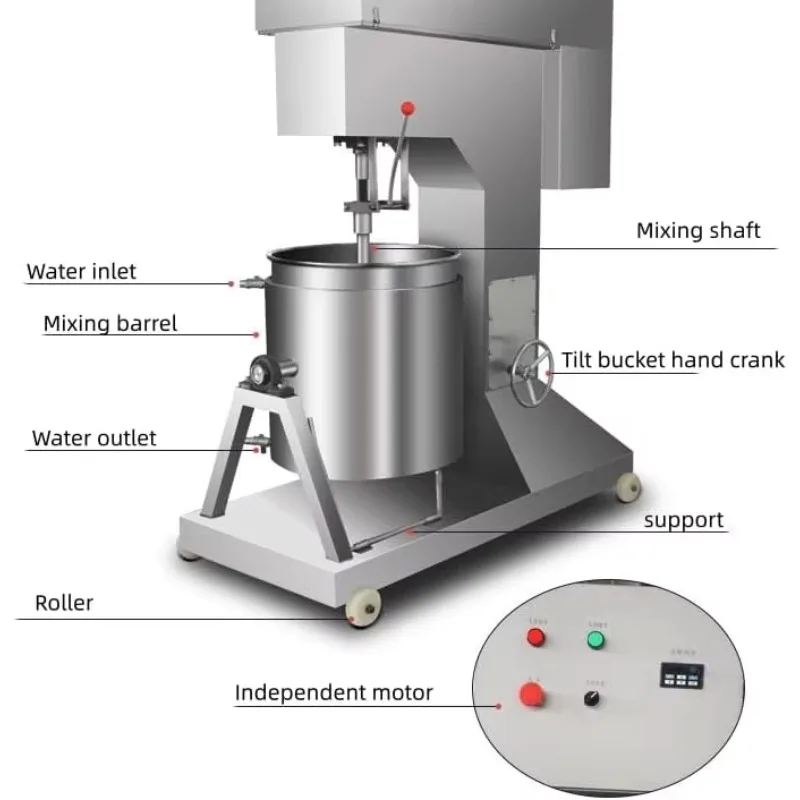 Zeitsparender Fleischwolf aus Edelstahl für gefrorenes Fleisch