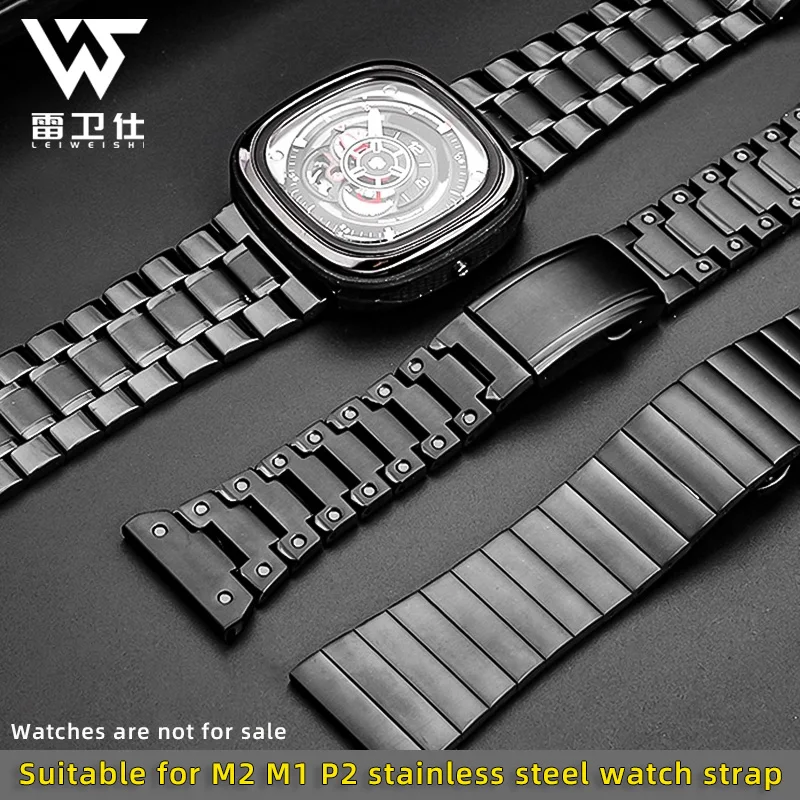 26 28 мм для Diesel 7888 7333 Seven Fridays S2/01 M1 P2 Металлическая складная пряжка из нержавеющей стали Ремешок для часов Ремешок для часов изысканной стали