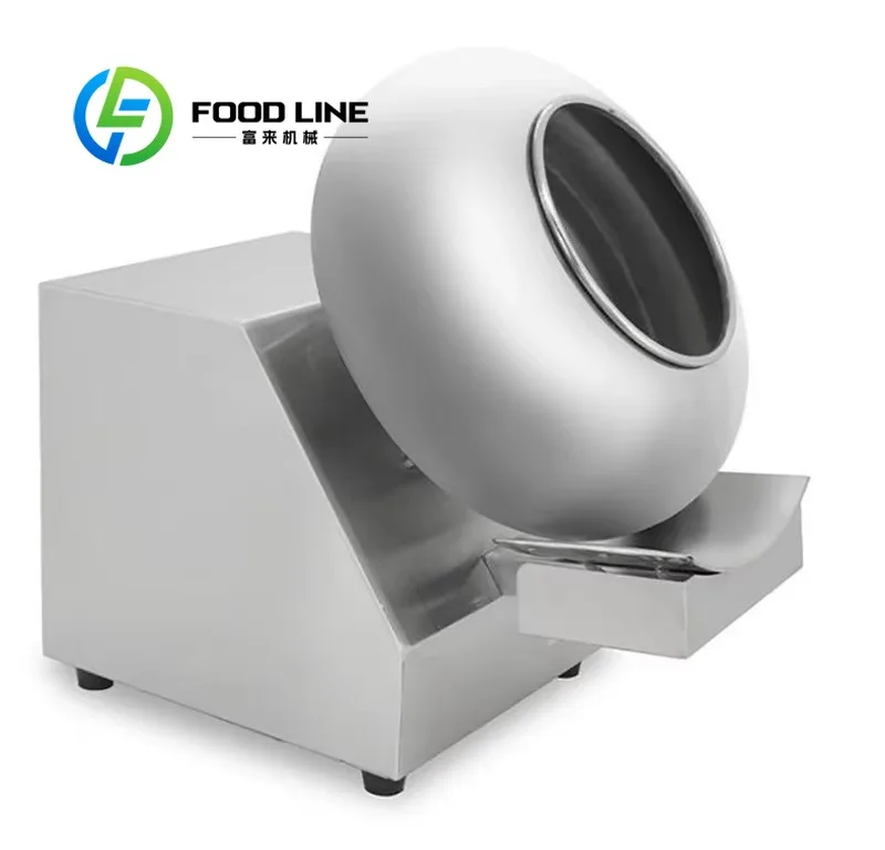 Electric 40cm Mini Automatic Chocolate Peanut Coating Coater Chocolate Sugar Panning Machine