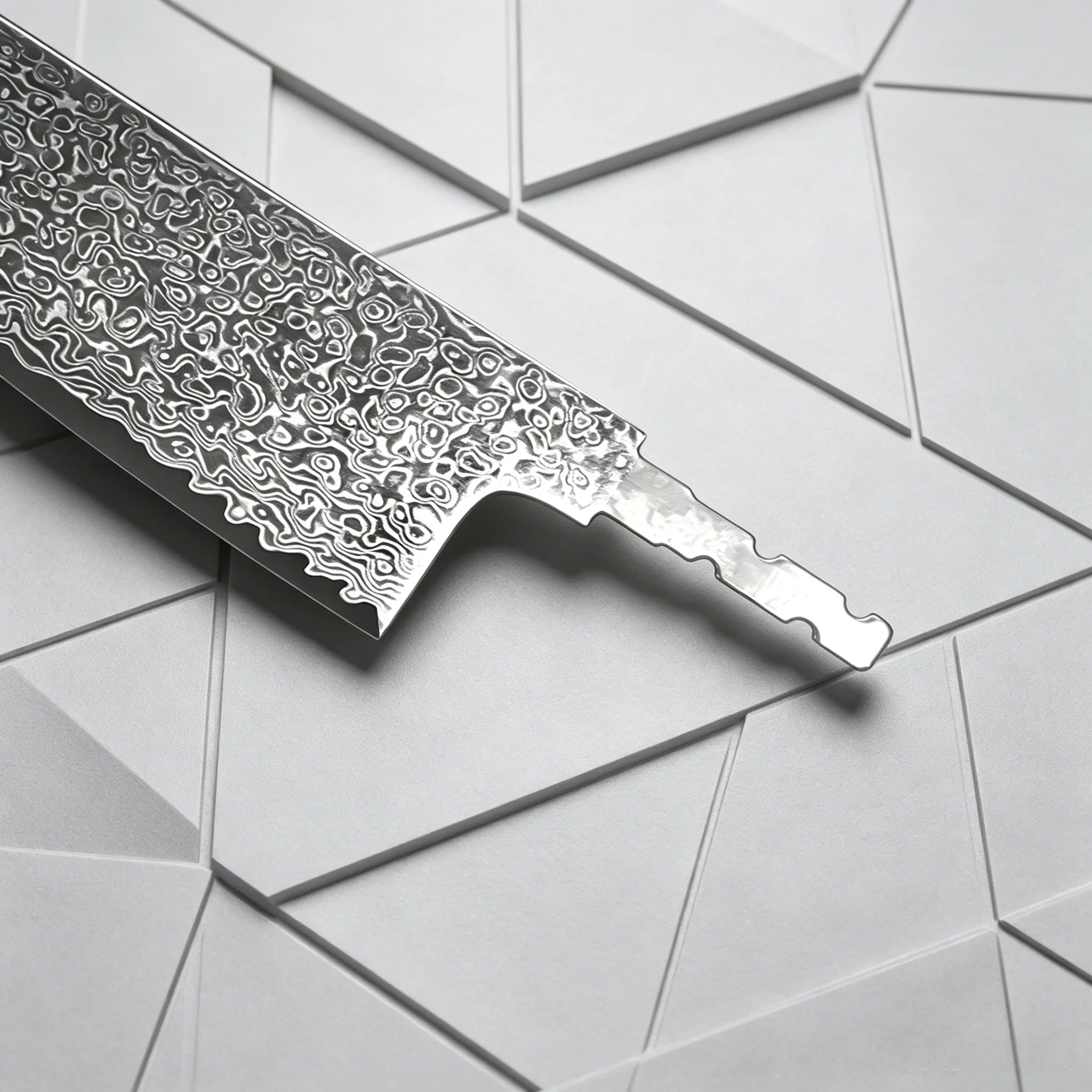 شفرة فولاذ دمشقي فاخرة، مصنوعة - مراجعة Knife Blade Blank Damascus Steel Forged وسعره