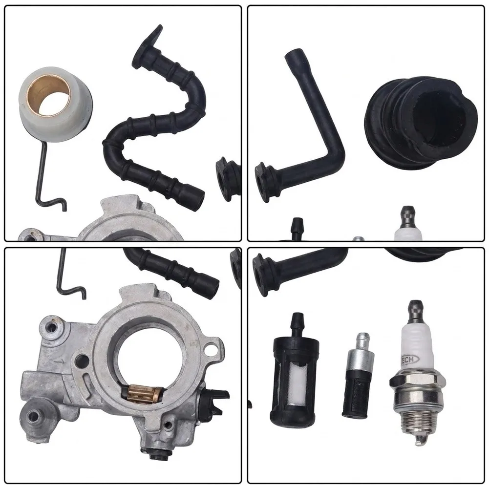 Replace Oil Pump Worm=Gear Kit For Stihl= MS650 MS660 066 064AV Chainsaw=Parts With Fuel Line Filter Spark=Plug Intake Manifold