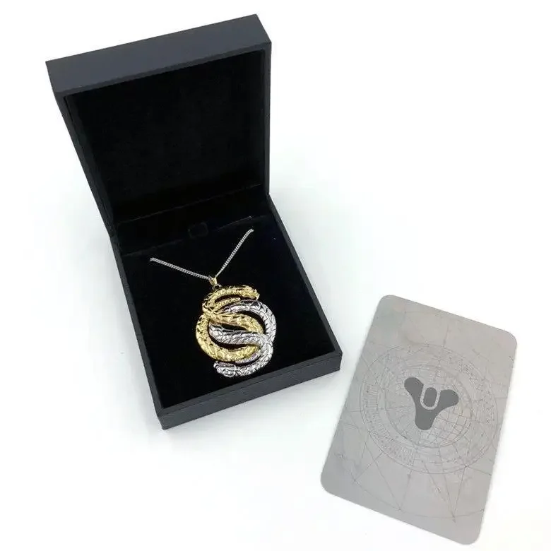 Double Snake Becomes Dragon Rocklove Original Game Peripheral Fate 2Gambit Pendant Necklace Destiny
