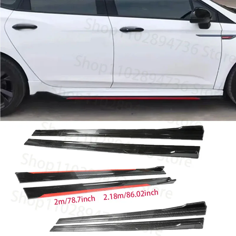 

Universal Side Skirt Extensions Car Side Skirts Winglet Splitters Lip Red Black For BMW For Benz For Honda FOR VW FOR AUDI