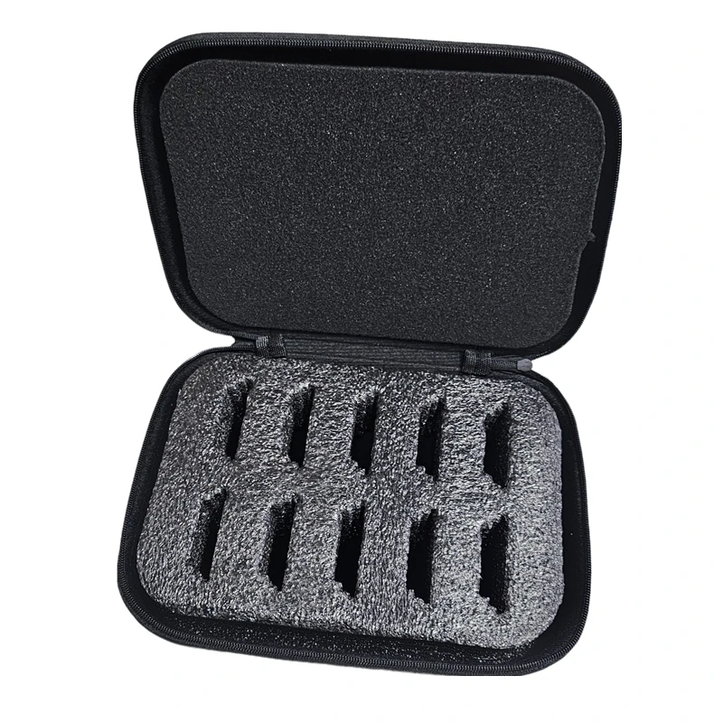 Soporte para cuchillas de cortapelos para 10 cuchillas, funda protectora para cortapelos compatible con Andis, Oster, Wahl, Babyliss, cortapelos desmontables