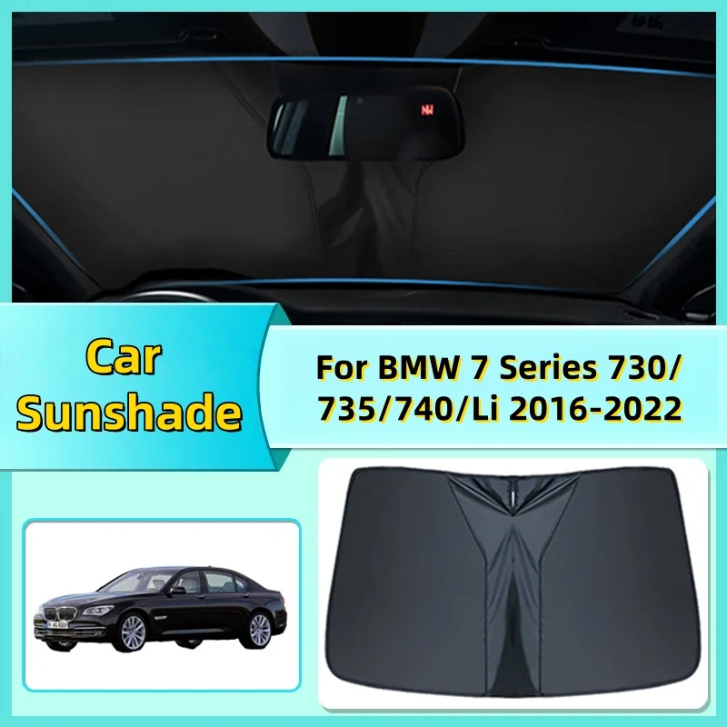 

Car Sunshade For BMW 7 Series 730/735/740/Li 2016-2022 Visor Windshield Heat Insulation Shade Sun Protection Car Tool Accessorie