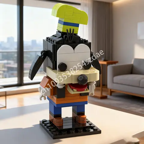 160pcs MOC Goofy Brickheadzed Model Building Blocks Construction DIY Creative Idea Christmas Gift Education Brick Toys Birthday