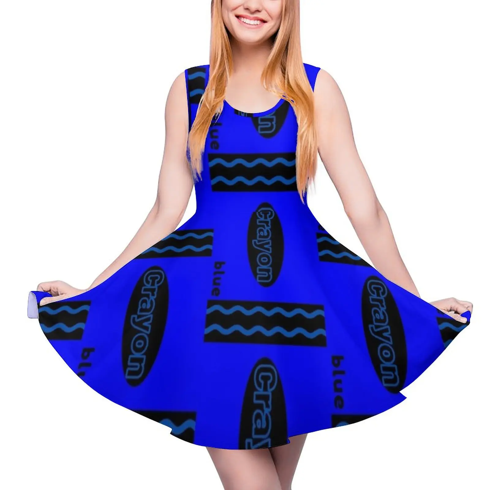 

Blue Crayon Box Halloween Crayon Costume Couples Group 2020 Essential Sleeveless Dress dress