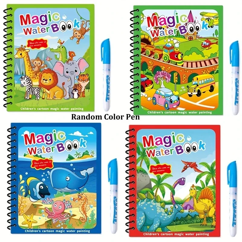 

Reusable Underwater World Magic Water Book - An Educational Painting Toy with a Colored Magic Pen - An Ideal Christmas Gift