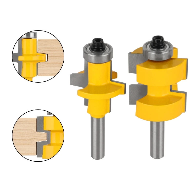 Nxwind Tong & Groef Bits Assembleert Bit Router Bit Carbide Cutter Houtbewerking Frees Voor Hout Bit Gezicht Mill