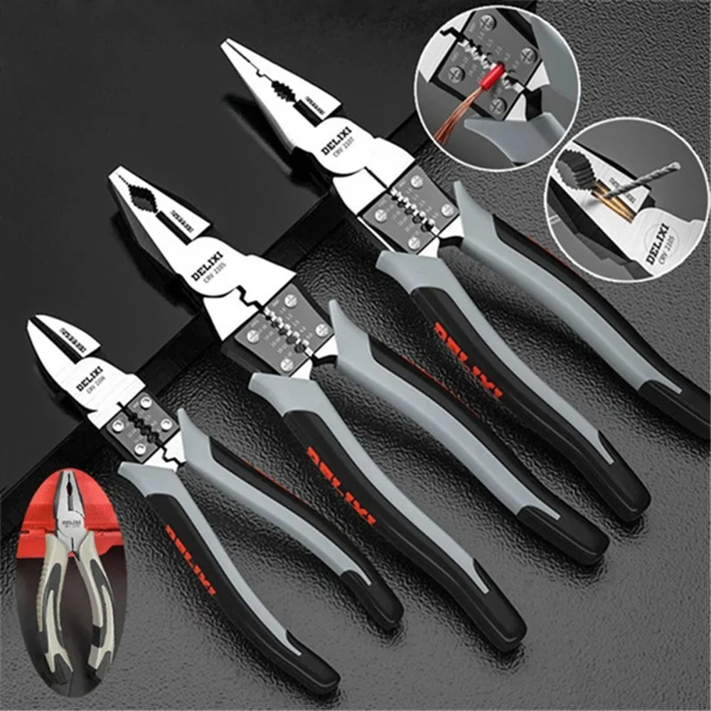 

7/9 Inch Multifunctional Universal Diagonal Pliers Needle Nose Pliers Hardware Tools Universal Wire Cutters Electrician Tools