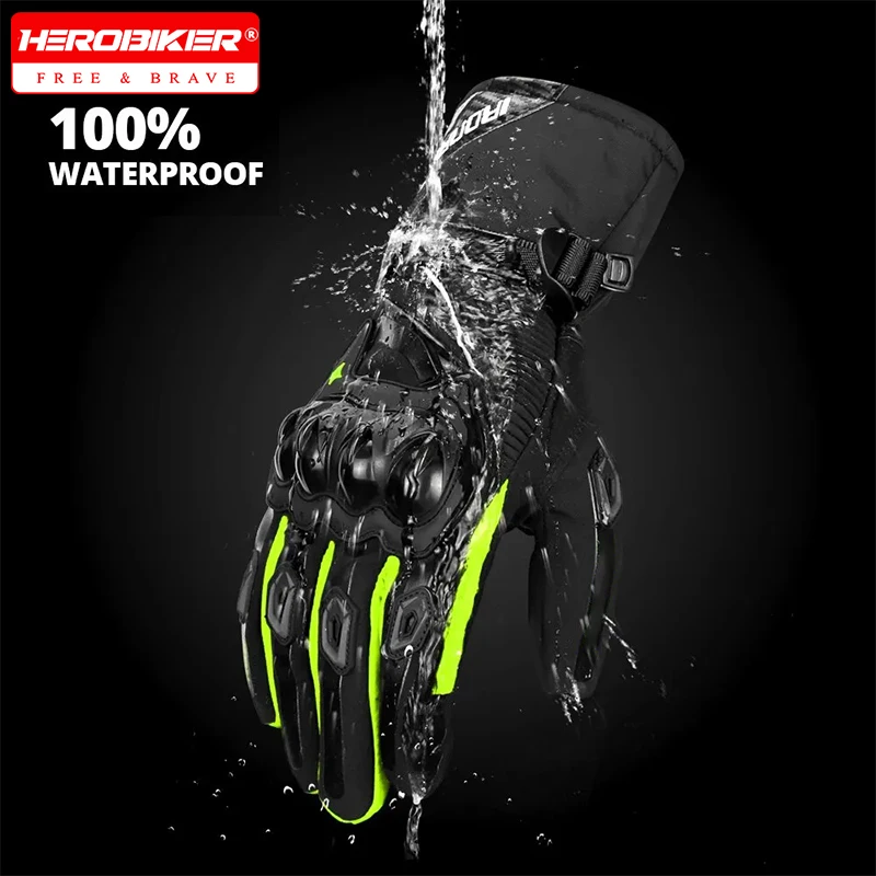 

Winter Men Motorcycle Gloves Keep Warm Biker Gloves Touch Screen Women Motorbike Motocross Gloves Waterproof Moto Racing Gloves