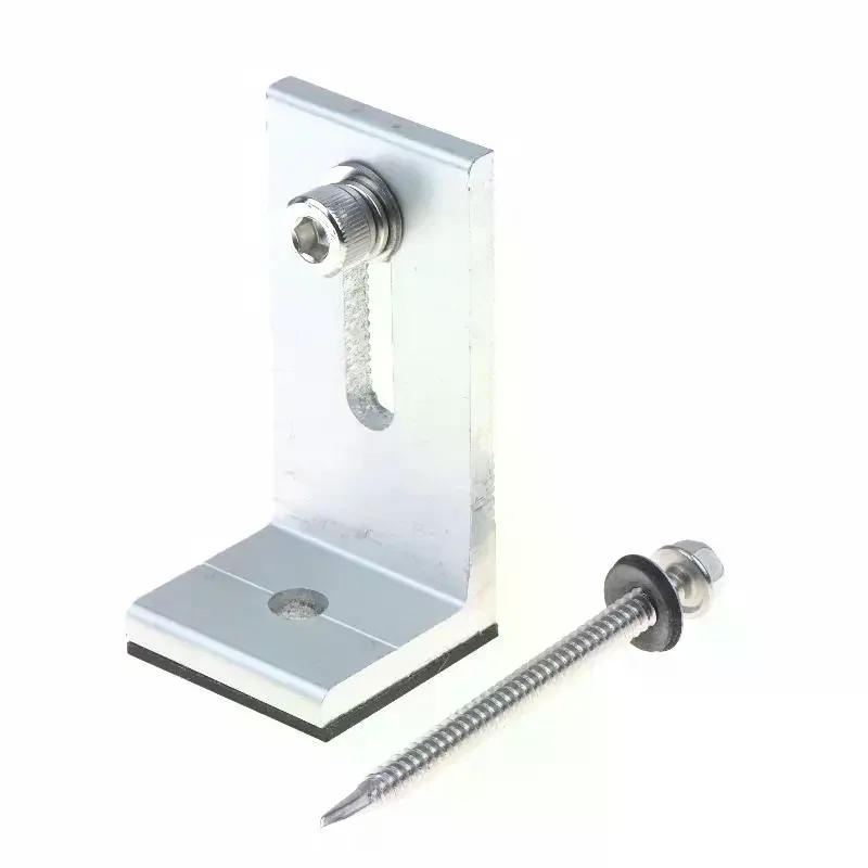 Aluminum Solar Panel Mounting L Bracket PV Connection Rail Cross Interconnects For RV Boat Off Roof Solar Installation