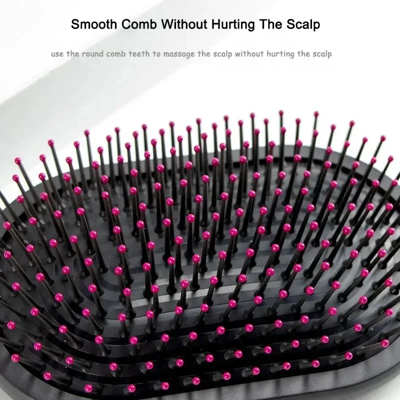 ポータブルエアクッションコーム、滑らか、オリジナルエアバッグ頭皮保護エアバッグコームヘアケアツールコーム理髪アクセサリーヘアツール